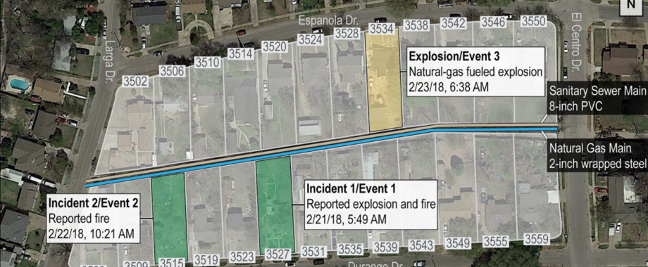 dallas house explosion Map overlay.png