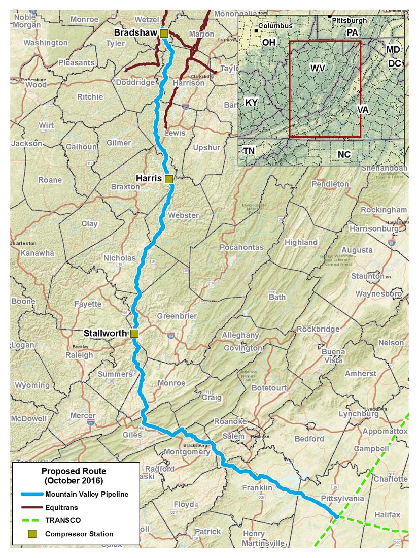 Mountain Valley Pipeline Proposes North Carolina Expansion Pipeline