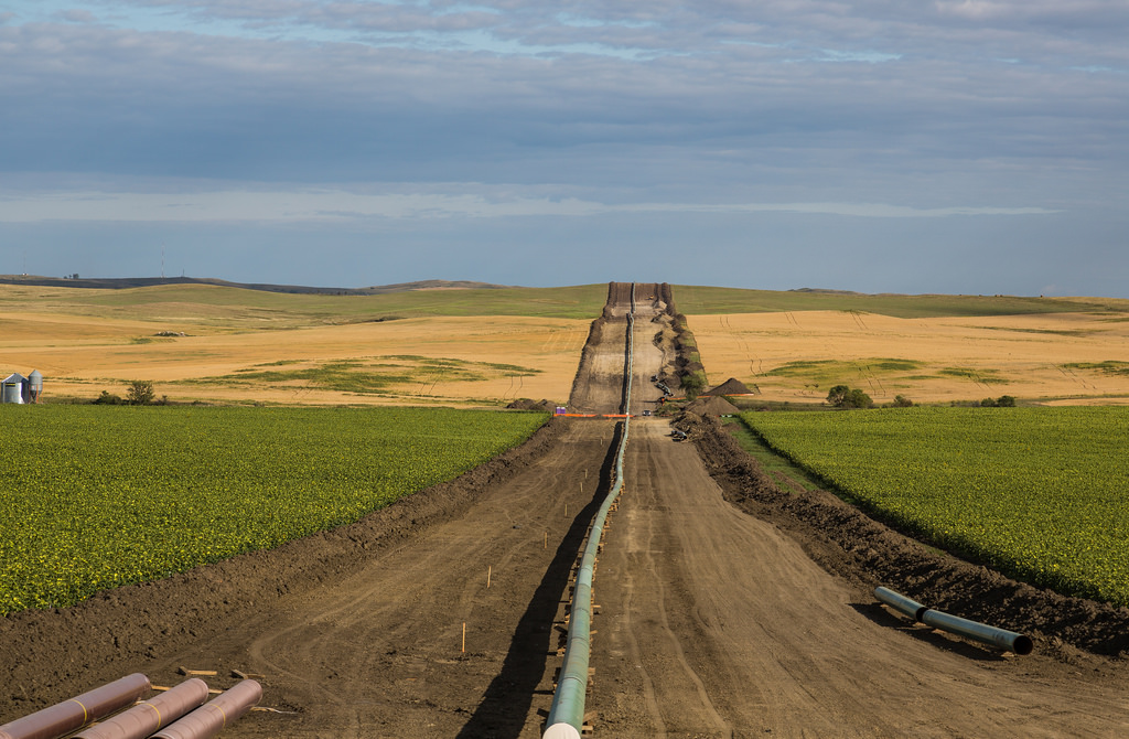 DAPL construction under the lake was finished in early 2017 and the line is currently operating.