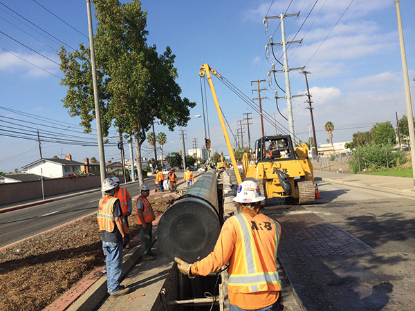 A SoCalGas pipe replacement project.