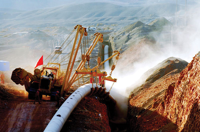This 685-mile (1,110-km) pipeline in China aims to help improve air quality in the region. 