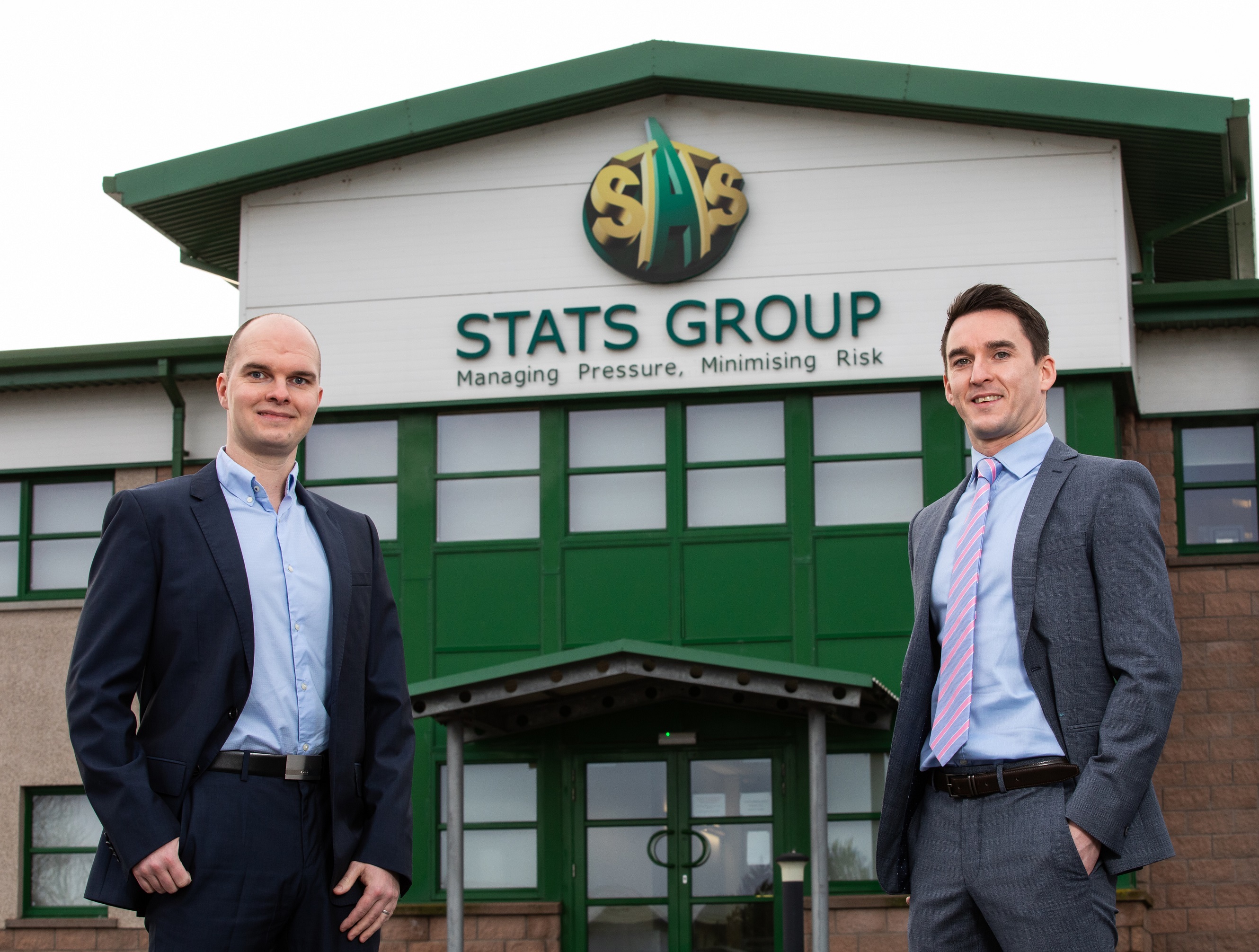 STATS Group Chief Operating Office Steven Byers (left) and Director of Operations Gary McDowall.