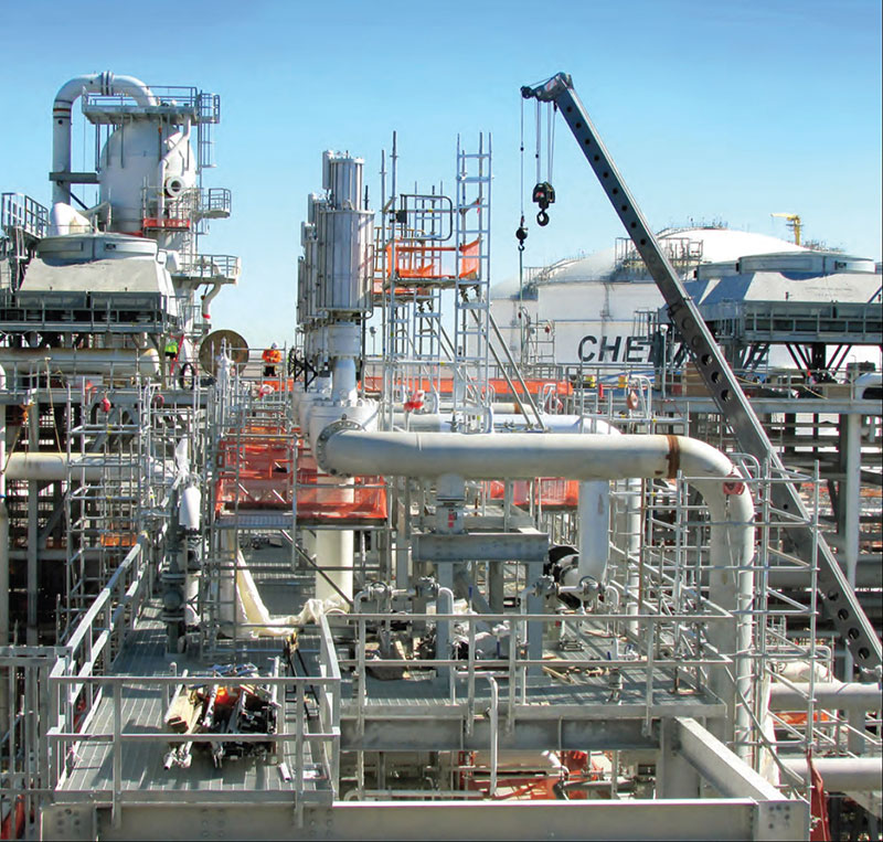 Cheniere’s expanding Sabine Pass LNG plant. (Source: Cheniere) 