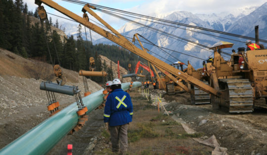 Trans Mountain Pipeline expansion construction